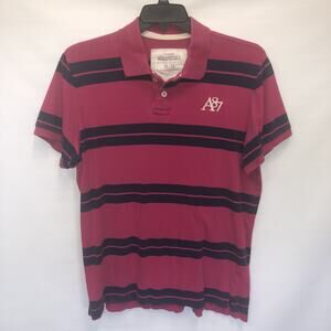 Aeropostale 100% Cotton XL Short Sleeve Striped Polo